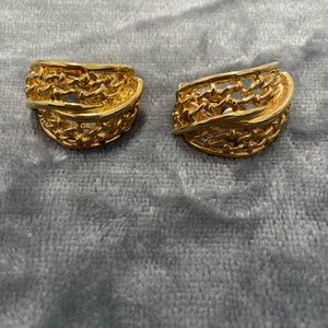 70’s Chain Link Clip-on Earrings